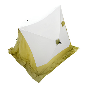 Палатка зимняя СЛЕДОПЫТ 2-скатная, Oxford 210D PU 1000, цв. ол/бел PF-TW-33