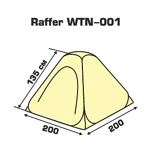 Палатка зимняя Raffer WTN-001 (200х200х135см)