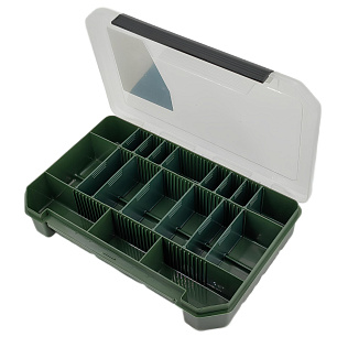 Коробка ТРИ КИТА КДК-44 (340*230*65 мм) для карповых принадлежностей, хаки