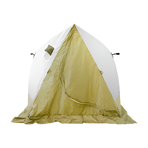 Палатка зимняя СЛЕДОПЫТ 2-скатная, Oxford 210D PU 1000, цв. ол/бел PF-TW-33