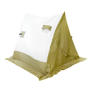 Палатка зимняя СЛЕДОПЫТ 2-скатная, Oxford 210D PU 1000, цв. ол/бел PF-TW-33