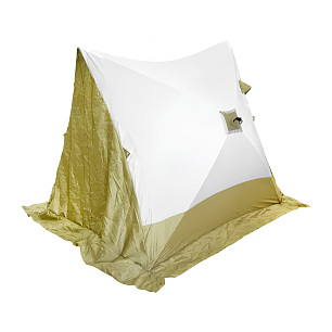 Палатка зимняя СЛЕДОПЫТ 2-скатная, Oxford 210D PU 1000, цв. ол/бел PF-TW-33