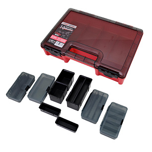 Кейс KASUMI KSM-35180B (550*340*36,5) 6 отд., 4 кор. + 5 емкостей